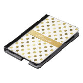 Golden Polka Dots Kindle Fire Folio Case (Schuin)
