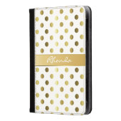Golden Polka Dots Kindle Fire Folio Case (Voorkant)