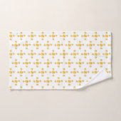 Golden polka stipt wit bad handdoek (Handdoek)