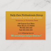 Golden Pond Ttrust Friend Caregier Visitekaartje (Achterkant)