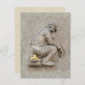 Golden Poop ~ Briefkaart / Uitnodiging (Voorkant / Achterkant)