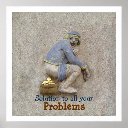 Golden Poop ~ Poster 24x24 (Voorkant)