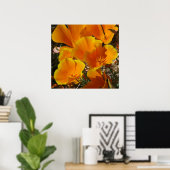 Golden Poppies Poster (Thuiskantoor)