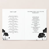 Golden Poppies Viering van het leven begrafenispro Folie Kaarten (Binnen)