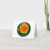 Golden Poppy Bedankkaart (Voorkant)