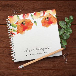 Golden Poppy Letters to Daughter Journal Notitieboek