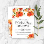 Golden Poppy Moederdag Brunch Kaart