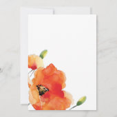 Golden Poppy Moederdag Brunch Kaart (Achterkant)