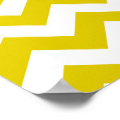 Golden Poppy Safari Chevron met Pop Art Giraffe Poster (Hoek)