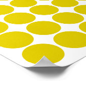 Golden Poppy Safari Dot met naam Poster (Hoek)