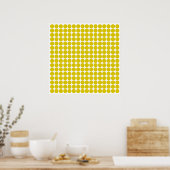 Golden Poppy Safari Dot Poster (Keuken)