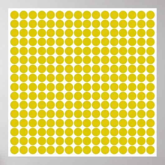 Golden Poppy Safari Dot Poster (Voorkant)