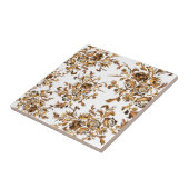 Golden Portugal Floral Pattern Tegeltje (Zijkant)