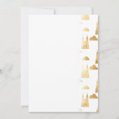 Golden Princess Castle Clouds Royal Magic Save The Date (Voorkant)