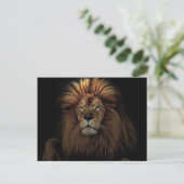 Golden Proud Lion Africa Briefkaart (Staand voorkant)