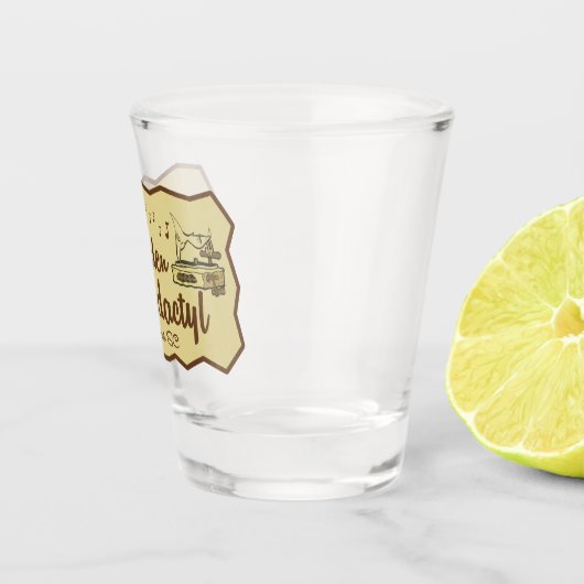 Golden Pterodactyl Tiki Bar Shot Glas (Rechts)