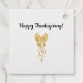 Golden Pumpkin Bedankjes Labels (Achterkant)