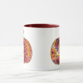 Golden Pumpkin & Floral Delight Coffee Mok (Midden)