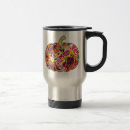 Golden Pumpkin & Floral Delight Coffee Mok