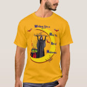 Golden Pumpkin (Unisex) Halloween T-Shirt (Voorkant)