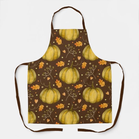 Golden Pumpkins Apron Schort (Voorkant)
