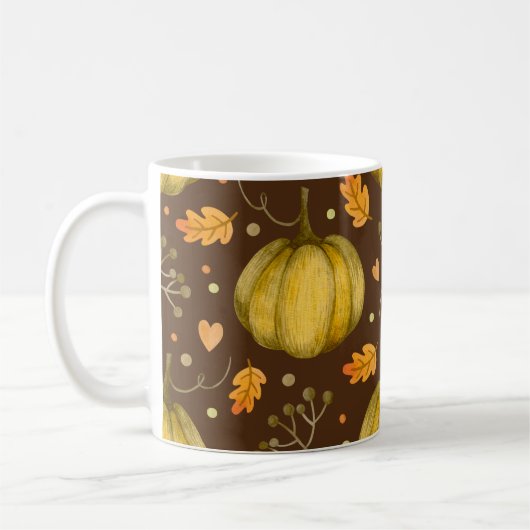 Golden Pumpkins Coffee Mok (Links)