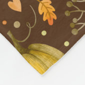 Golden Pumpkins Fleece Blanket (Hoek)
