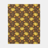 Golden Pumpkins Fleece Blanket Deken (Voorkant)