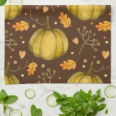 Golden Pumpkins Kitchen Towel Theedoek (Gevouwen)