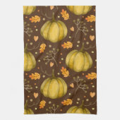 Golden Pumpkins Kitchen Towel Theedoek (Verticaal)