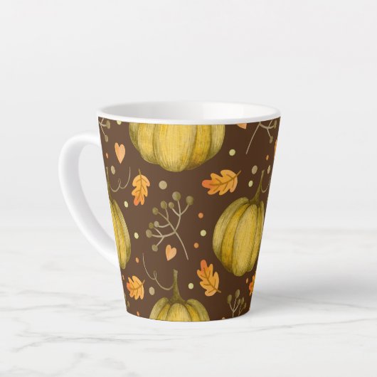 Golden Pumpkins Latte Mok (Linkerhoek)