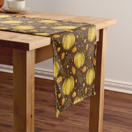 Golden Pumpkins Short Table Runner Korte Tafelloper (Voorbeeld)