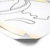 Golden Pup Print Foto Afdruk (Hoek)