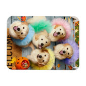 Golden Puppies Trick of Treating Magneet (Horizontaal)