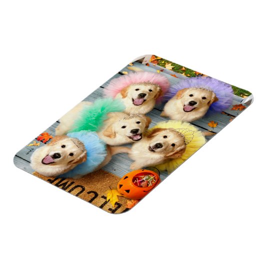 Golden Puppies Trick of Treating Magneet (Linkerzijde)