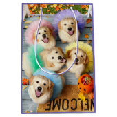 Golden Puppies Trick of Treating Medium Cadeauzakje (Voorkant)