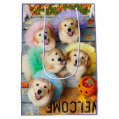 Golden Puppies Trick of Treating Medium Cadeauzakje (Achterkant)