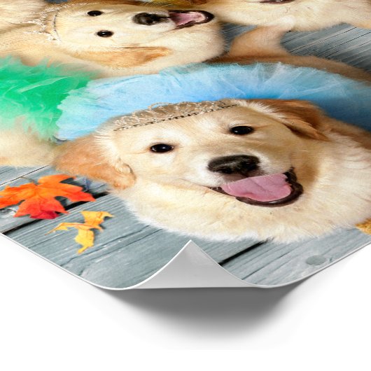 Golden Puppies Trick of Treating Poster (Hoek)