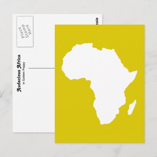Golden Puppy Audacious Africa Briefkaart (Voorkant / Achterkant)