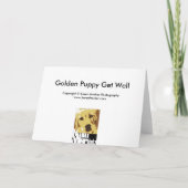 Golden Puppy wordt gezond Kaart (Achterkant)