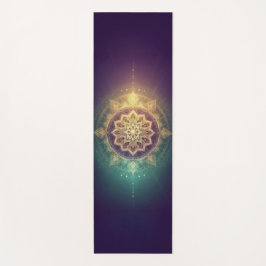 Golden Purple Mandala Glow Yogamat