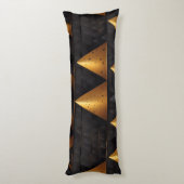 Golden Pyramid Pattern Lichaamskussen (Achterkant (Verticaal))