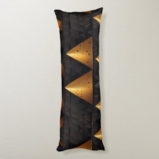 Golden Pyramid Pattern Lichaamskussen (Achterkant (Verticaal))