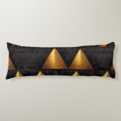 Golden Pyramid Pattern Lichaamskussen (Voorkant)