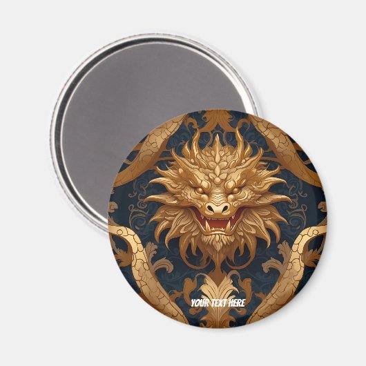 Golden Pyramid Pattern Magneet (Voorkant / Achterkant)