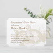 Golden Quail Plantation Uitnodiging (Staand voorkant)