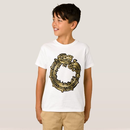 Golden Quetzalcoatl T-shirt (Voorkant volledig)