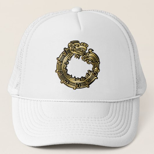 Golden Quetzalcoatl Trucker Pet (Voorkant)