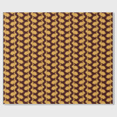 Golden Rabbits Tiled Pattern Cadeaupapier (Vlak)