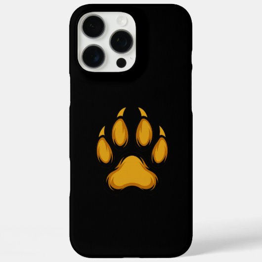 Golden Raccoon Paw iPhone 16 Pro Max Case (Achterkant)
